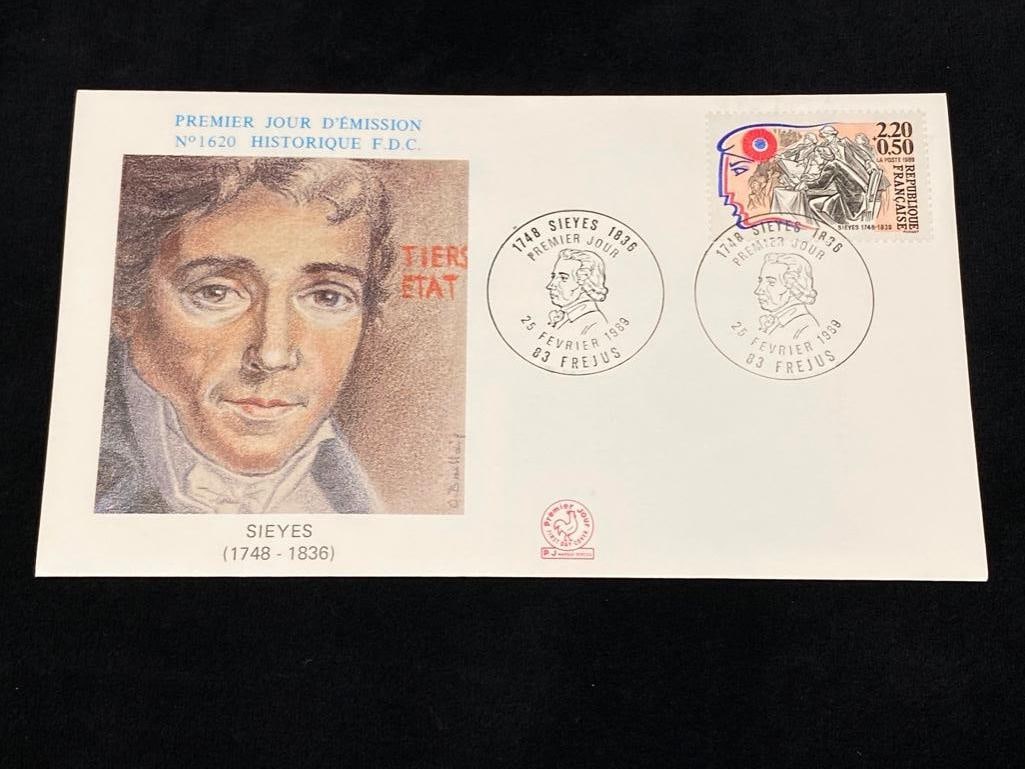 1989 French Revolution First Day Covers - Sieyes (1 of 3)