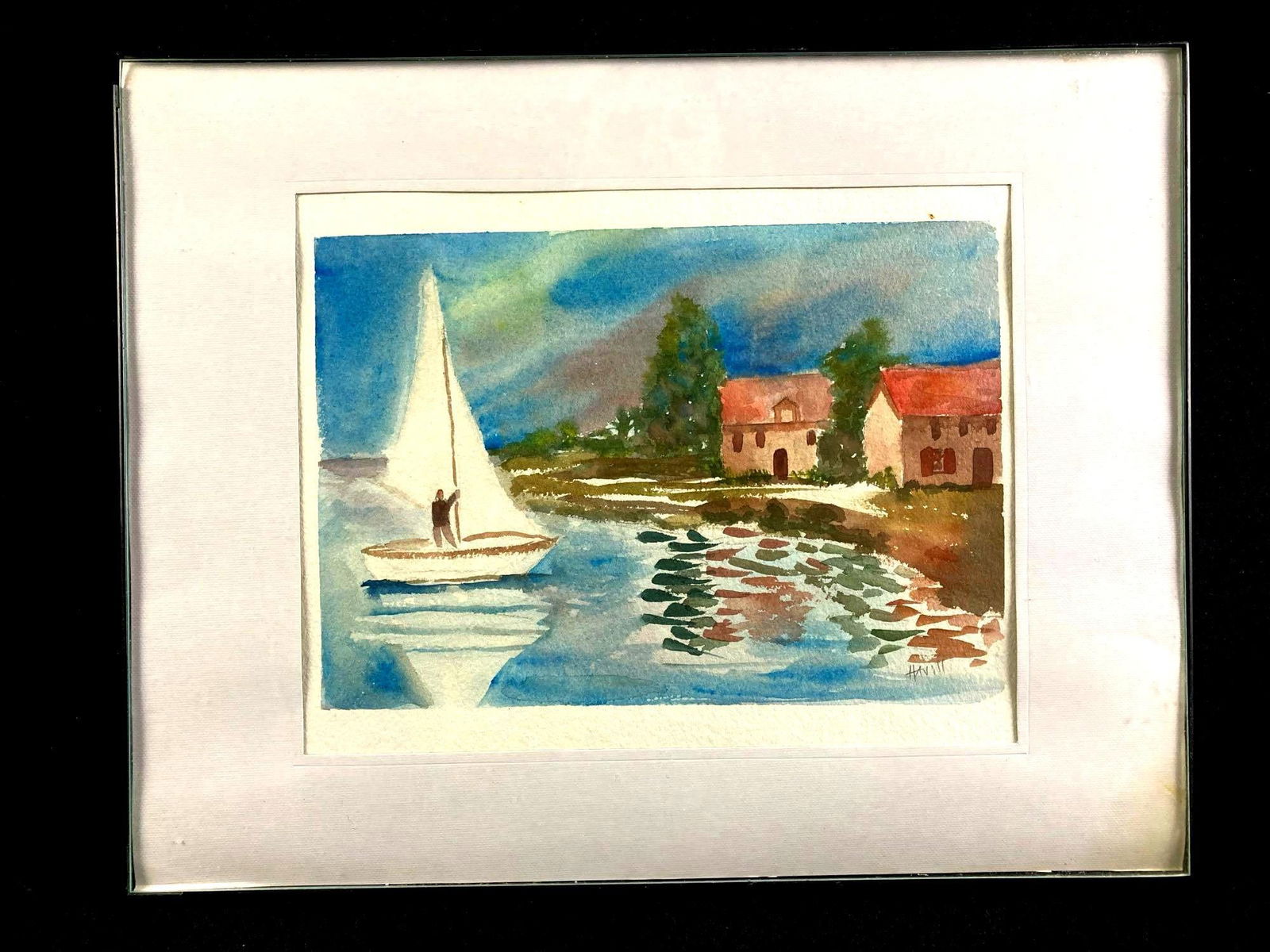 Watercolor of Boat by Robert Havill (1 of 3)