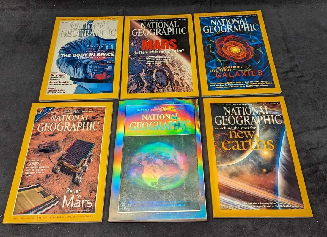 6 Space National Geographic Magazines C (1 of 10)