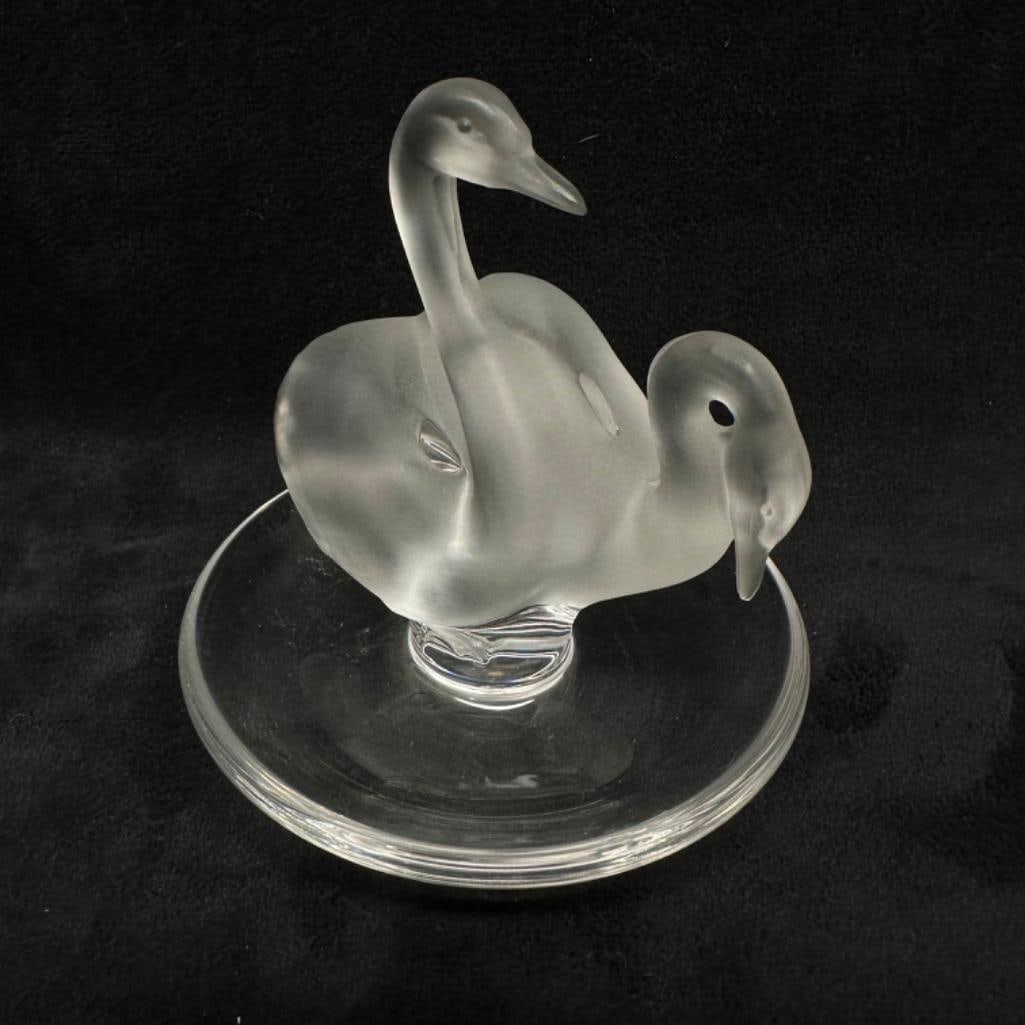 Lalique Swans Crystal Ring Dish (1 of 4)