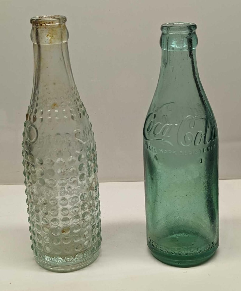 Vintage Orange Snap And Coca-Cola Glass Bottles (1 of 8)