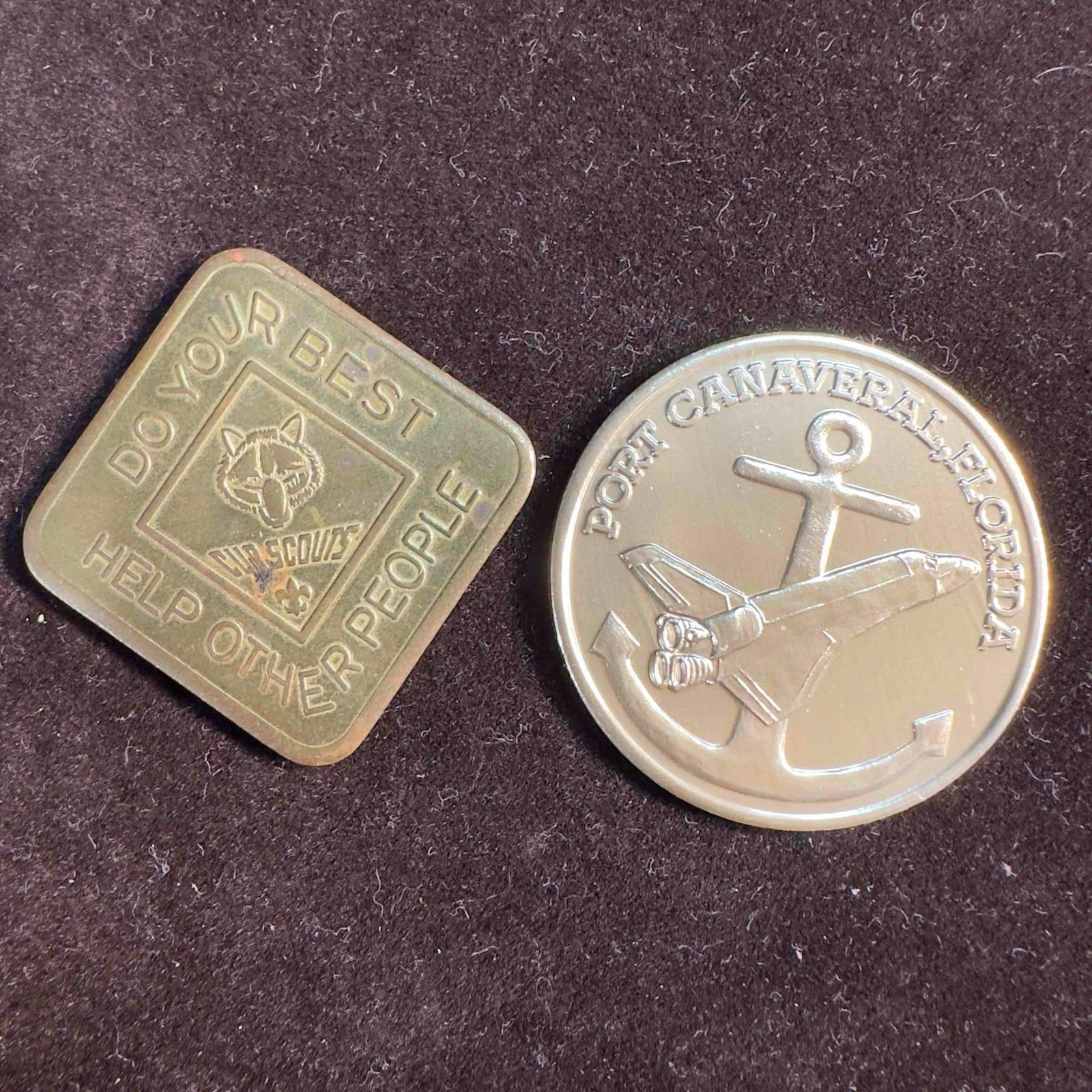 Space Shuttle Challenger Maiden Voyage Coins and Cub Scouts Do Your Best Coin Set (1 of 6)