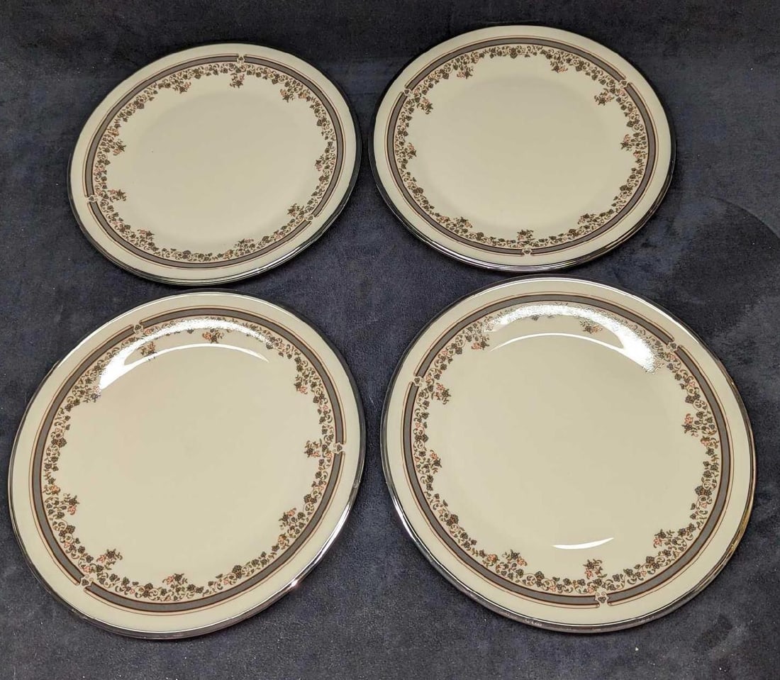4 Retired Fine China Lenox Lace Point Dinner Plates B (1 of 8)