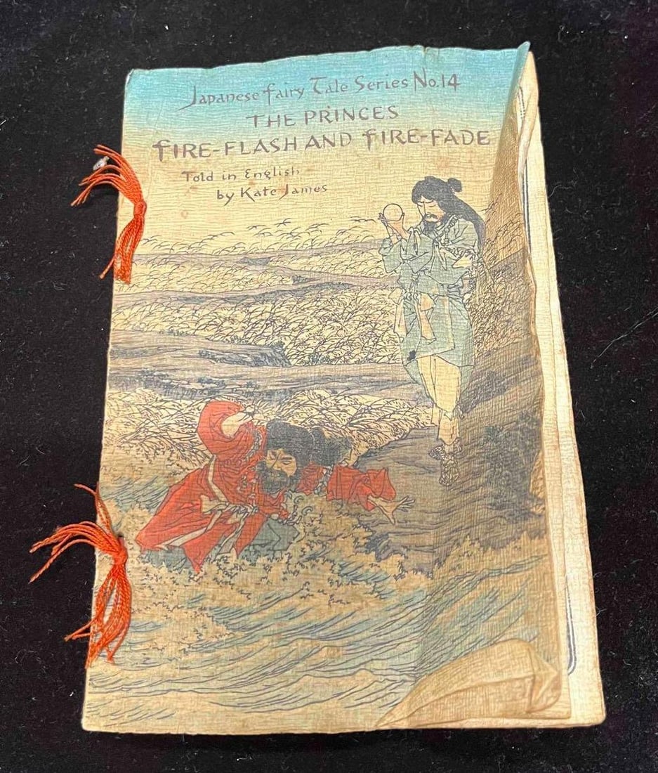 Japanese Fairy Tales Series No.14 The Princes Fire-Flash And Fire Fade By Kate Janies: This lot contains a copy of Japanese Fairy Tales Series No.14 The Princes Fire-Flash And Fire Fade Told In English By Kate Janies. It is approx 6" x 4 1/4" and it weighs about 1oz. Overall the