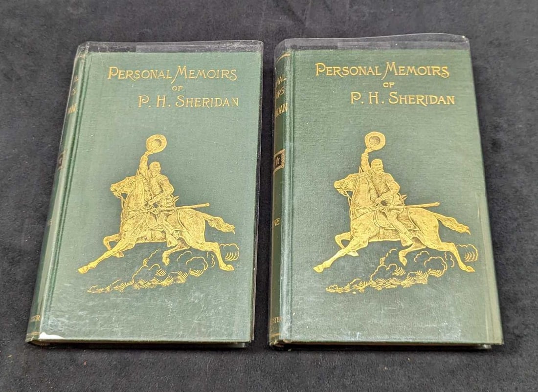 Personal Memoirs Of P.H. Sheridan Civil War 1st Ed: Personal Memoirs Of P.H. Sheridan Civil War 1st Ed. "Personal Memoirs Of P.H. Sheridan" Volume 1 & 2 Hardcovers. These hardcovers were published by Charles L. Webster & Company (New Yo