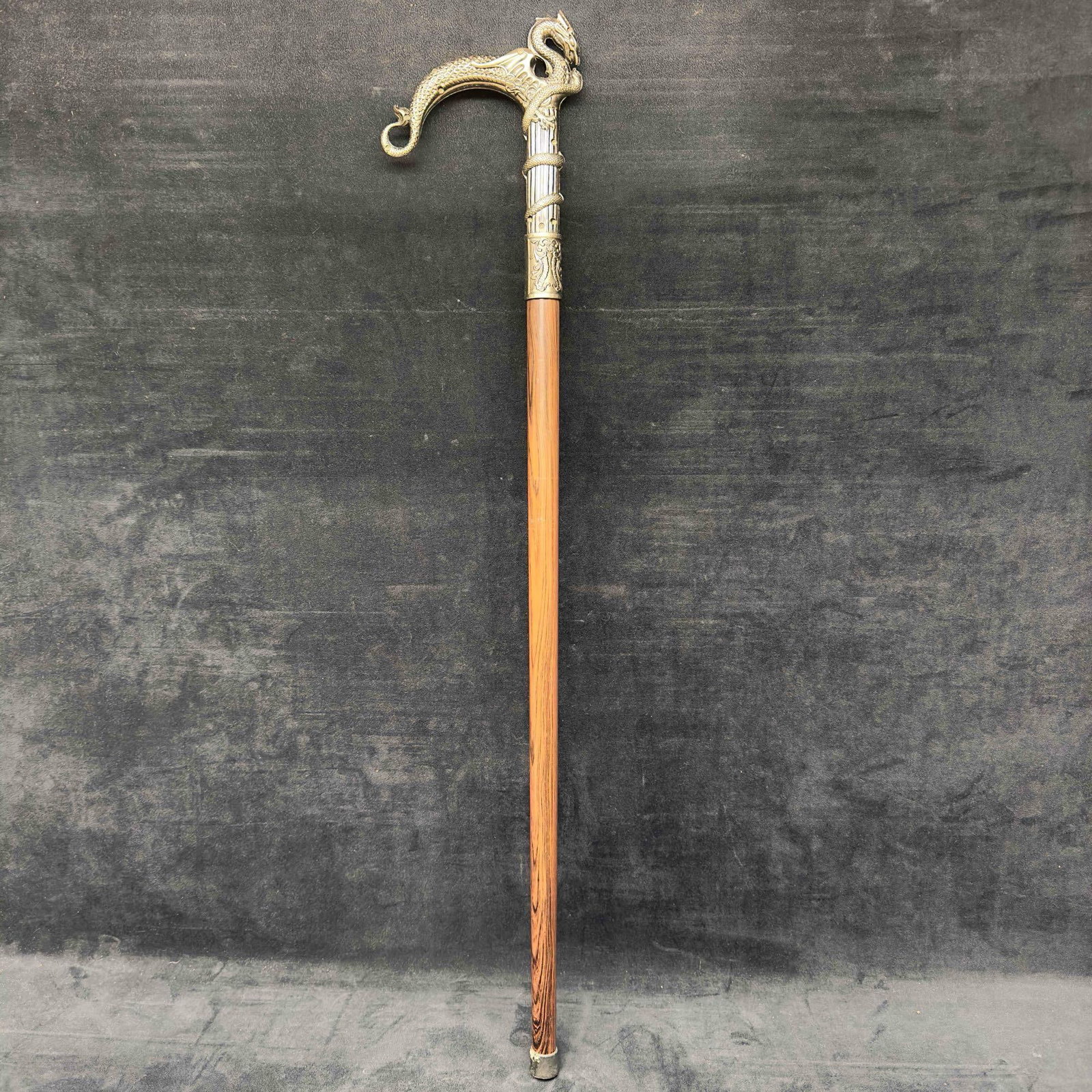 Dragon Metal Handle Knife Dagger Sword Cane (1 of 20)