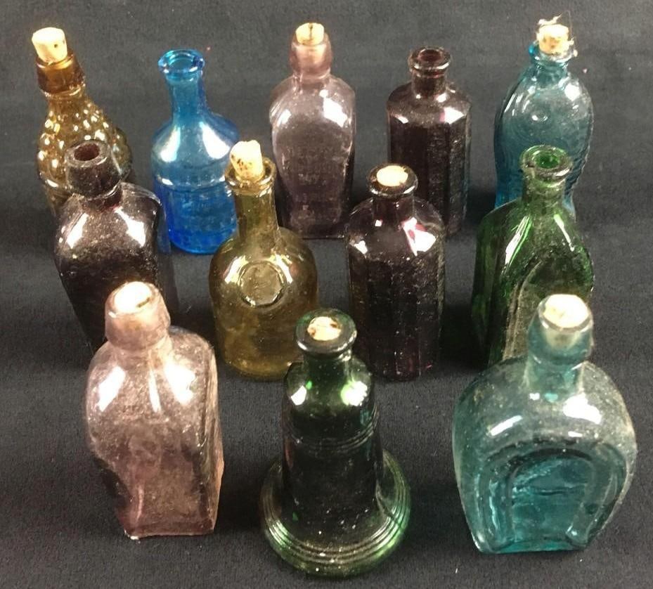 Lot of 12 Miniature Elixir and Medicine Bottles (1 of 7)