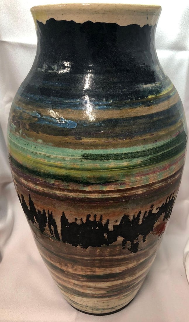 Glazed Ceramic Art Pottery Vase (1 of 5)