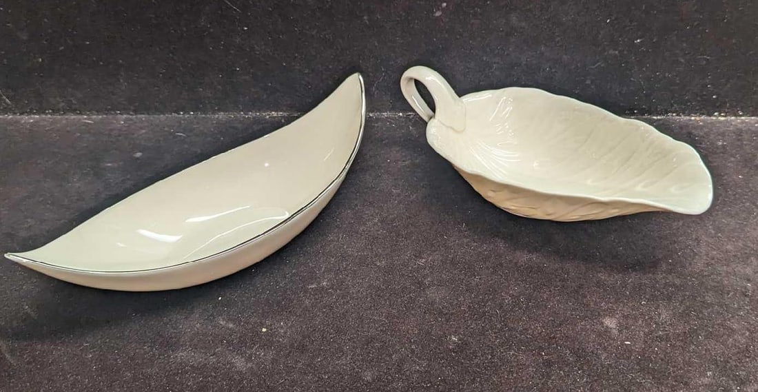 Vintage Lenox Boat Shaped Candy Dish & Gravy Boat (1 of 10)