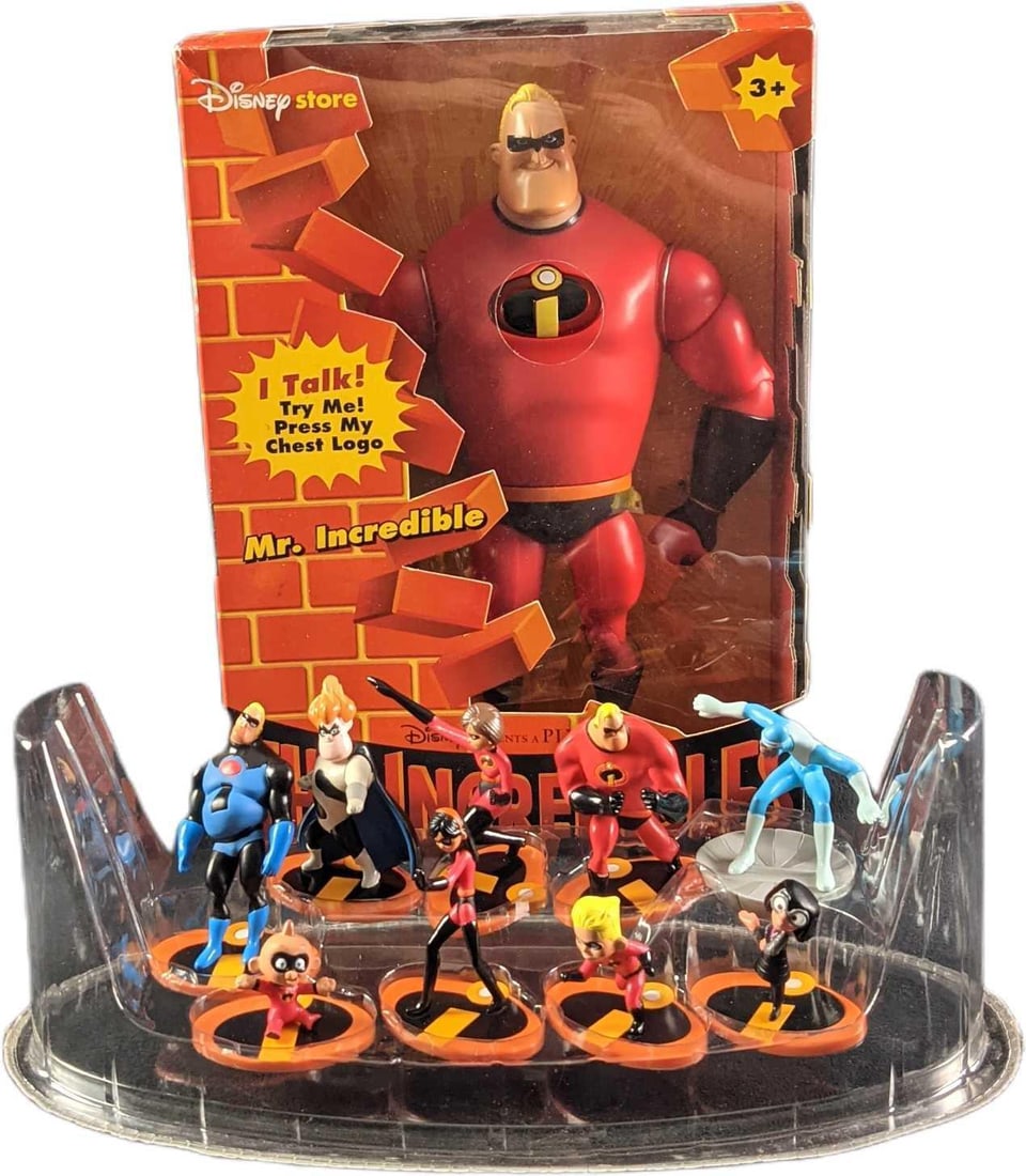 Disney Pixar Incredibles Mini Figures And Talking Mr Incredible (1 of 8)