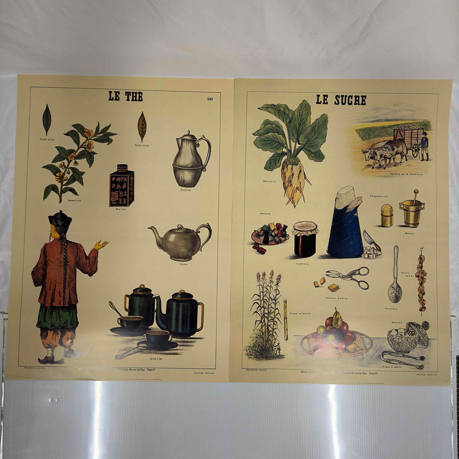 French Ad Poster Cartexpo Vintage Advertisement Posters Print Set Collection Le The Le Surge (1 of 8)