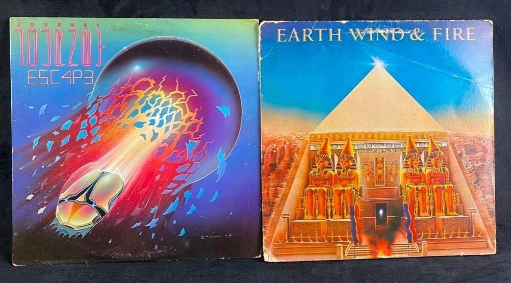 Lot of Two Records; Earth Wind & Fire, Journey (1 of 8)