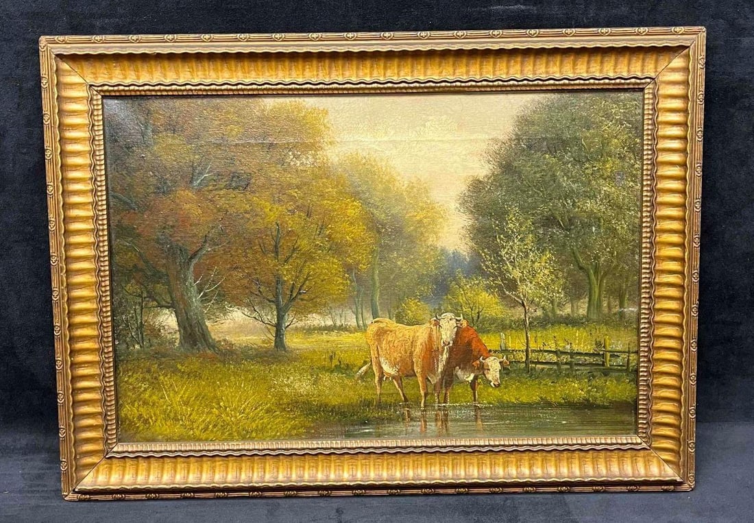 Framed Original Oil on Canvas Unsigned (1 of 16)