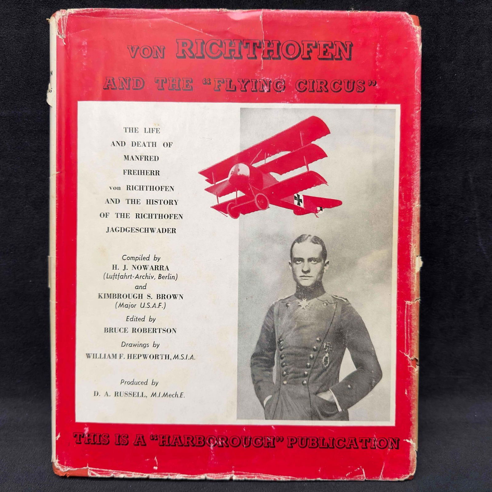 Von Richthofen and The Flying Circus Hardcover Book Signed by D. A. Russell Autograph (1 of 13)