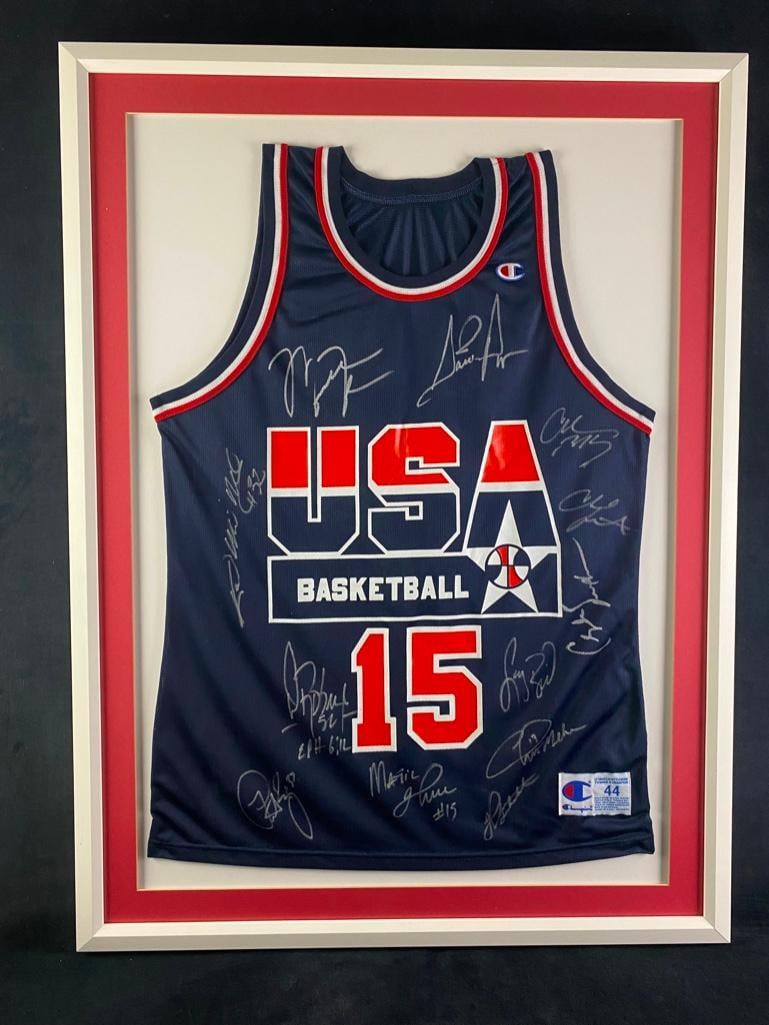 90's champion DREAM TEAM ＃15 JOHNSON Vintage 1992 USA Basketball Dream Team #15 Earvin Johnson