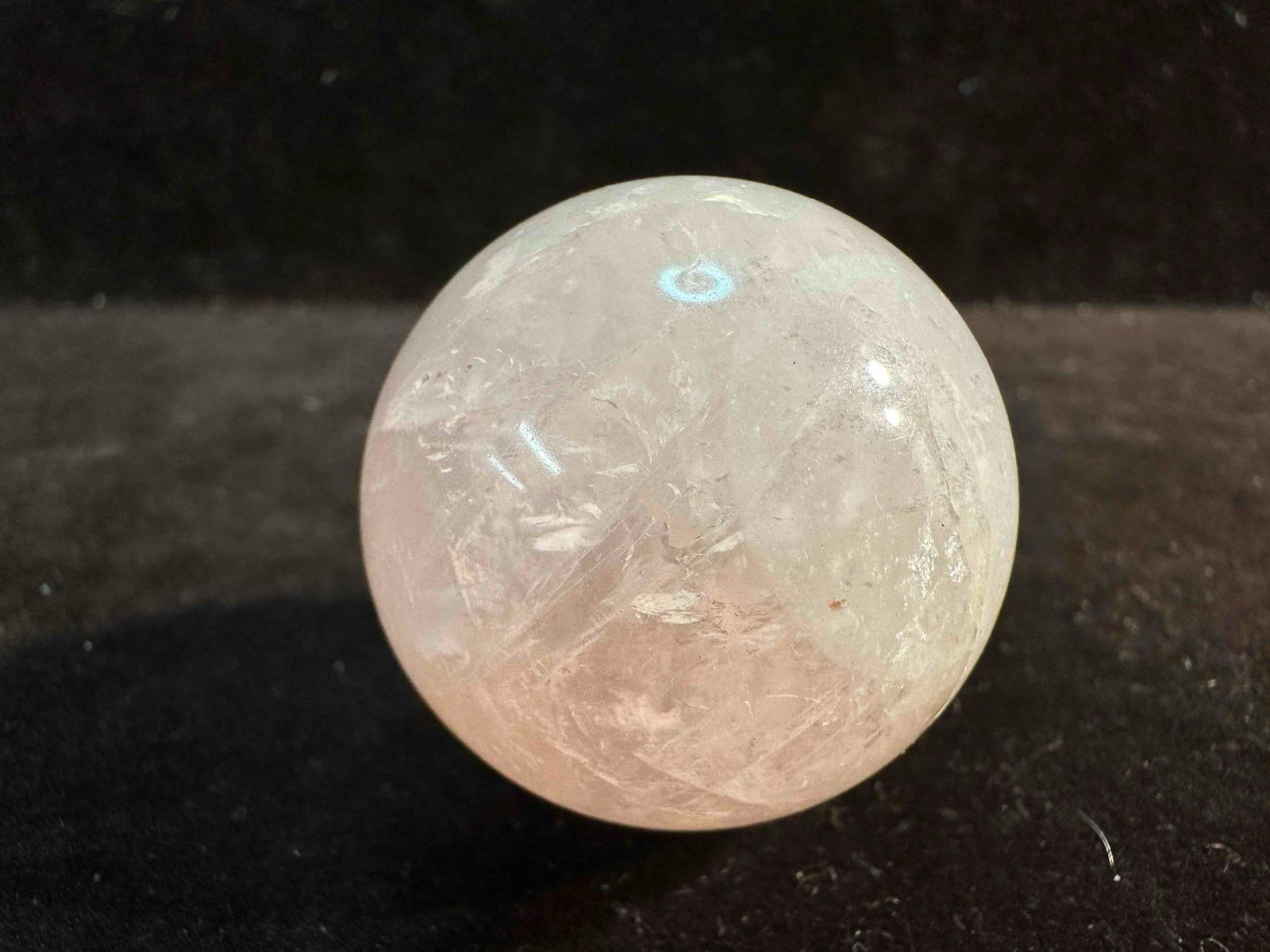 Pink Marble Sphere Round Gemstone Quartz Polished Stone Ball (1 of 10)