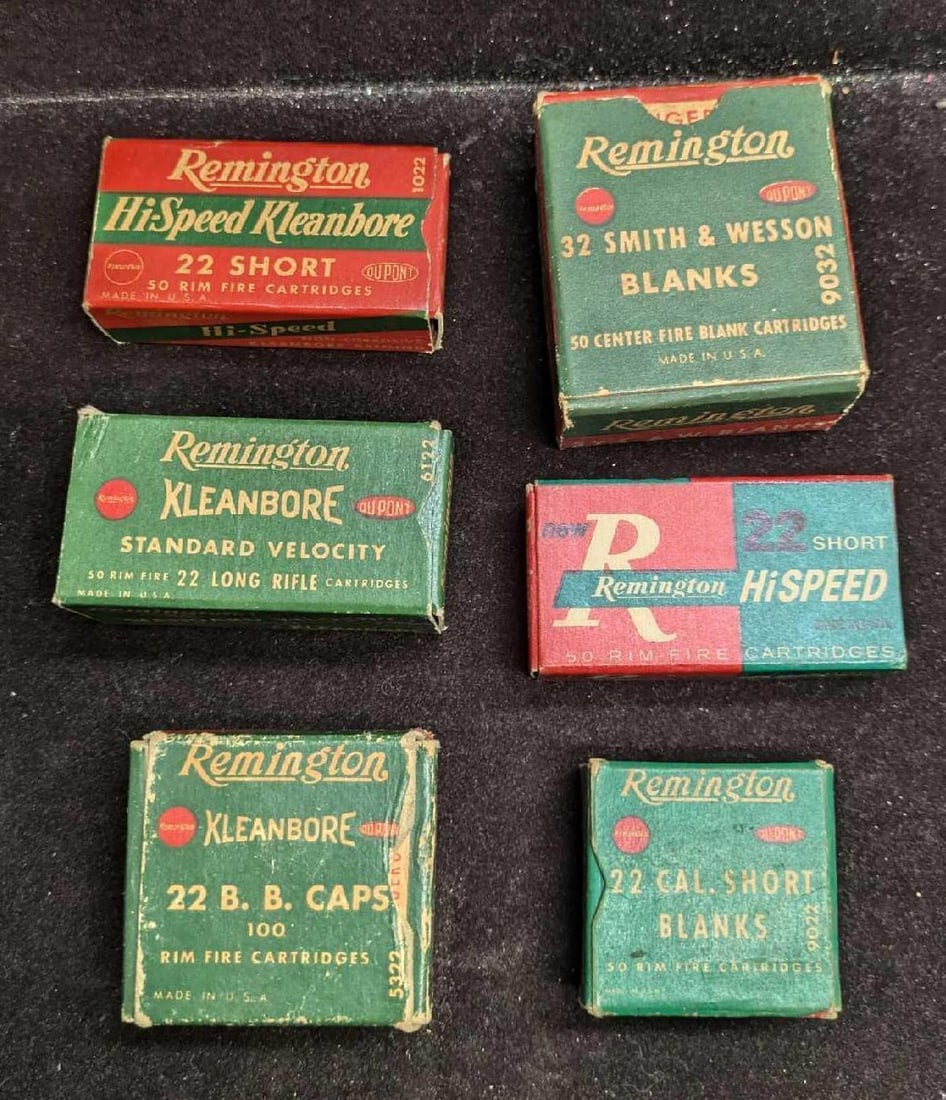 6 Vintage Remington Hi Speed 22 Caps Blanks (1 of 3)