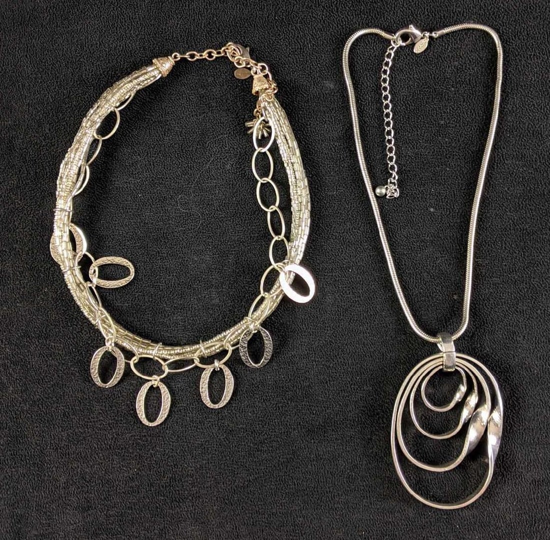 Chico's Silver Colored Necklace Set (1 of 6)
