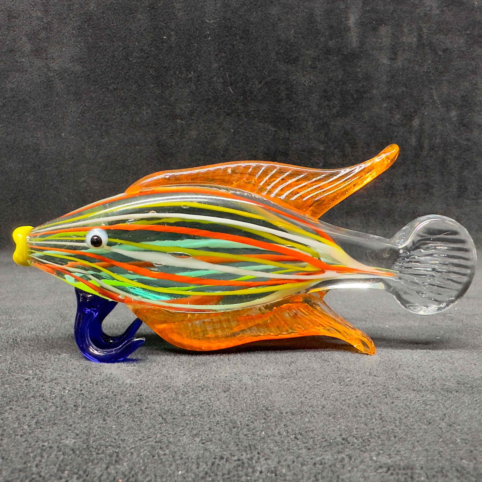 Fish Glasswork Art Glass Sea Creature Figure Sculpture Figurine Murano Style (1 of 7)