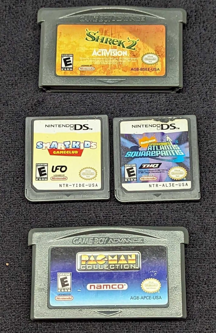 4 Nintendo DS & Gameboy Advance Games Shrek Pac-Man (1 of 4)