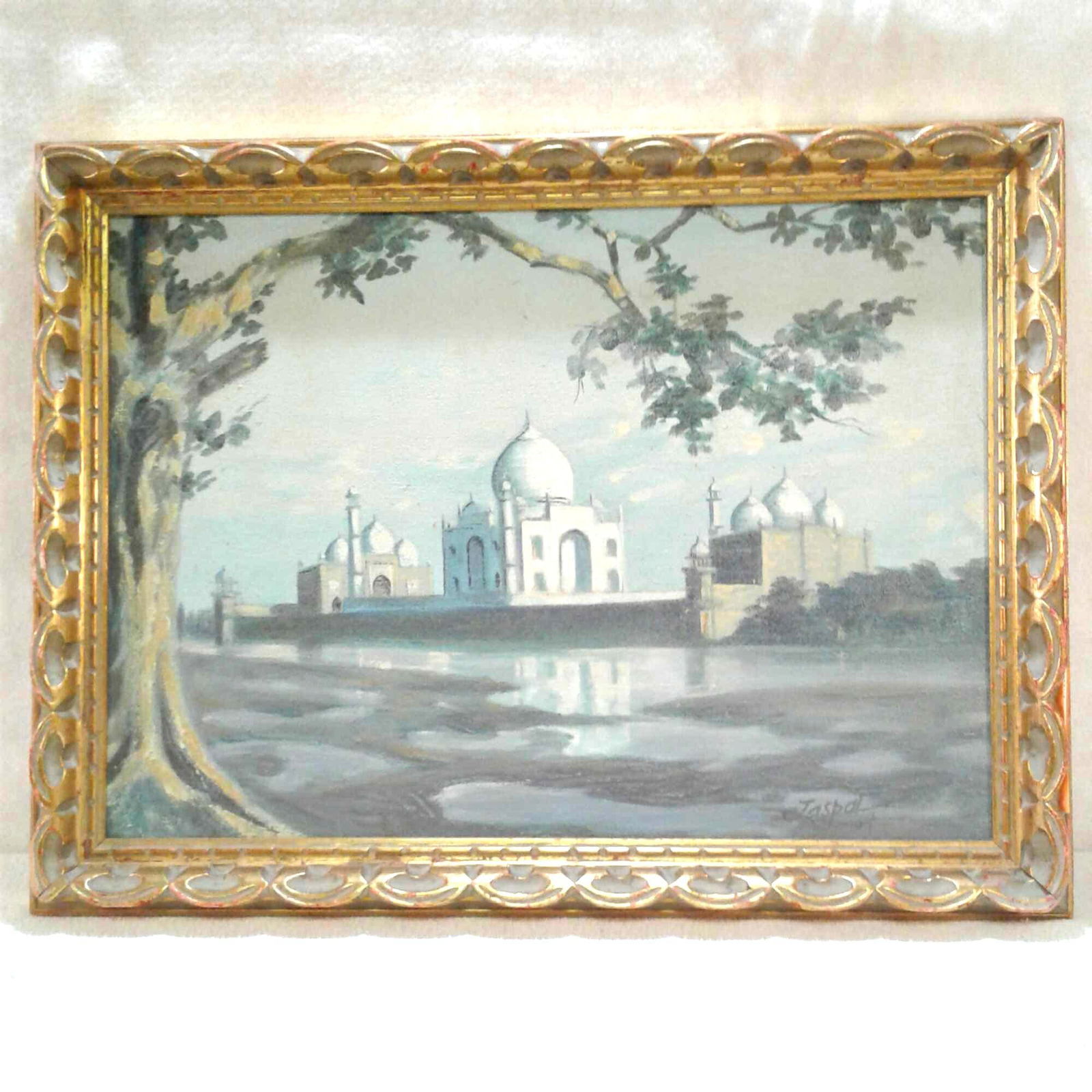 Vintage Jaspal Singh Indian Art Painting (1 of 9)