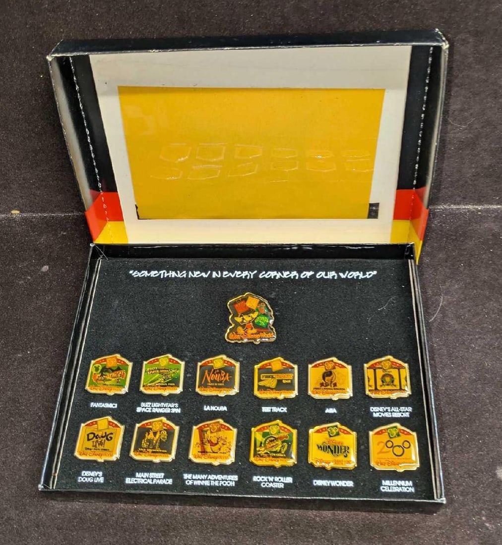 Rare Disney Something New In Every Corner Press Box Set (1 of 6)