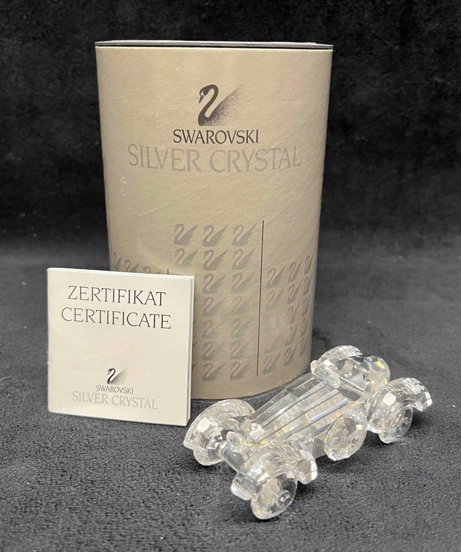 Swarovski Old Time Roadster Auto Race Car 7473 In Original Box With Certificate (1 of 18)