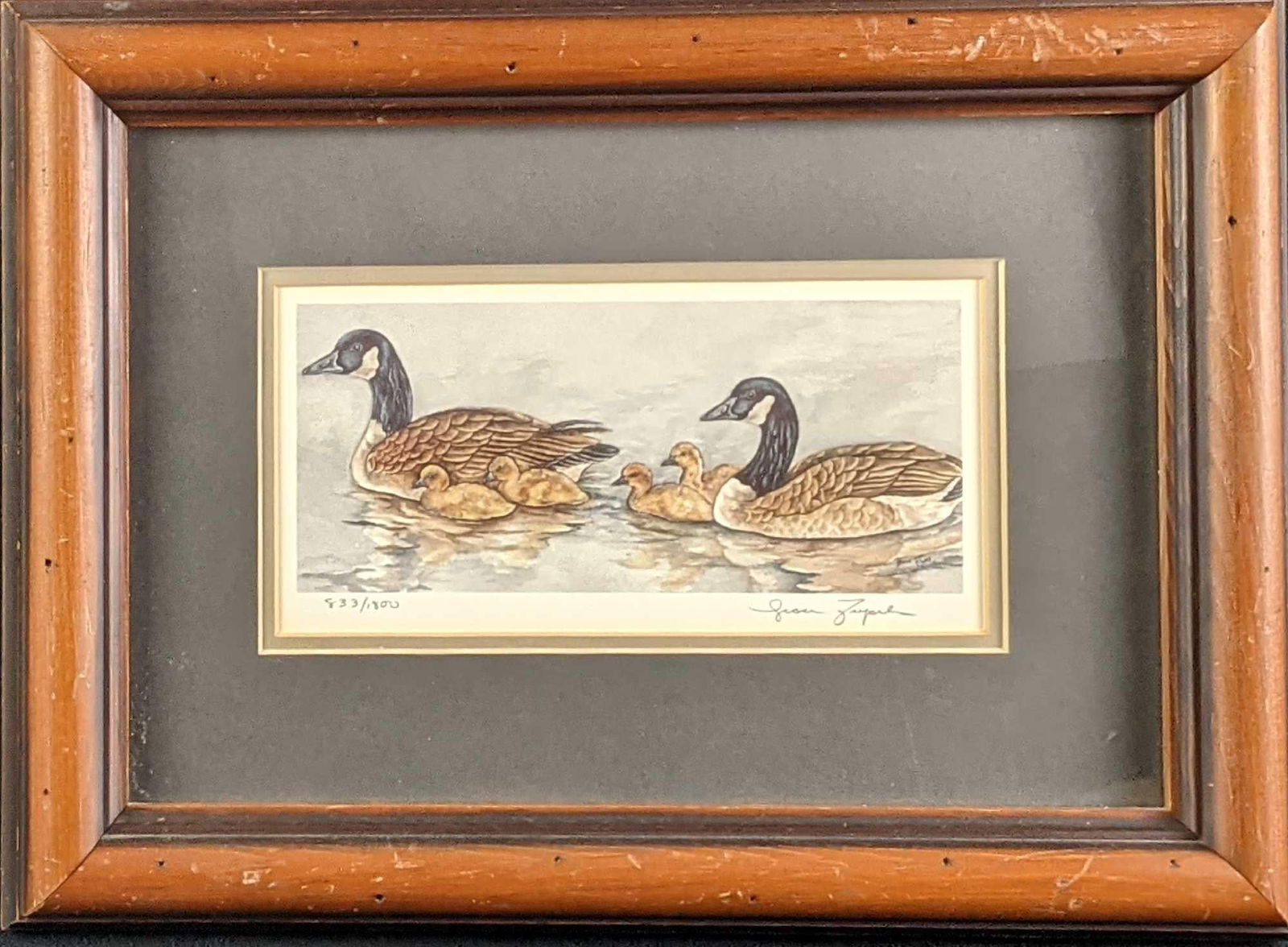 Framed Signed & Numbered Grace Feyock  Duck Family Print (1 of 7)