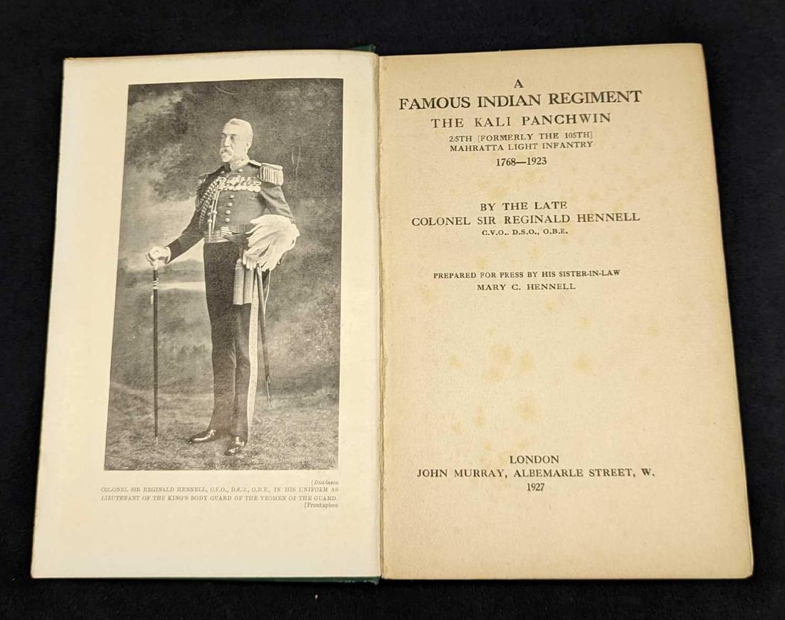 1927 Famous Indian Regiment Kali Panchwin Hardcover (1 of 7)