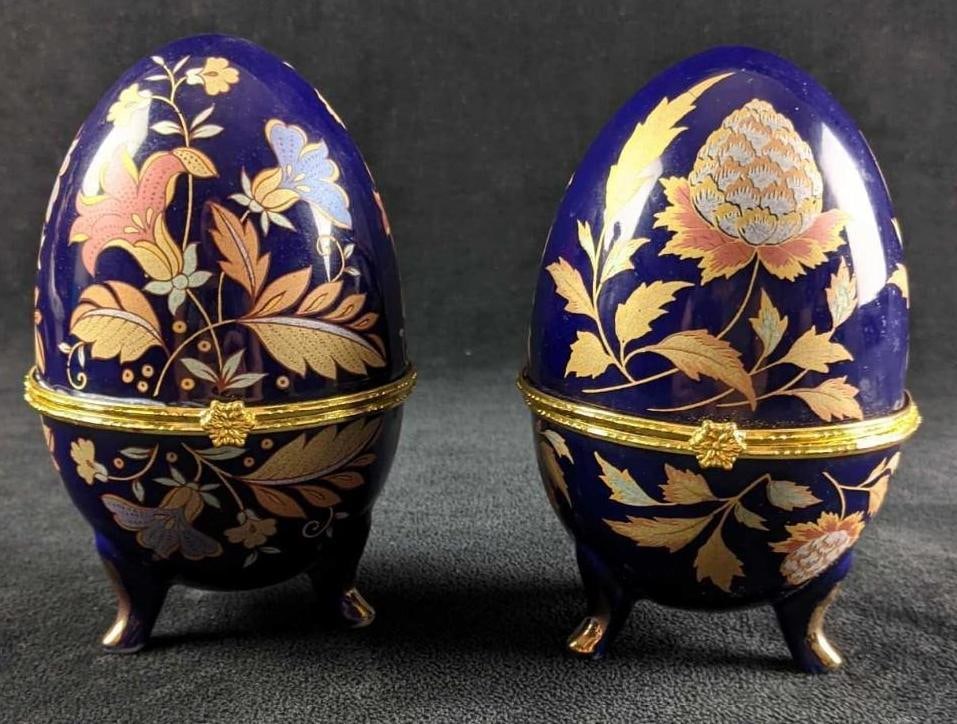 Vintage Porcelain Egg Trinket Boxes (1 of 8)