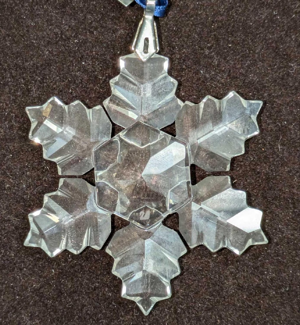 Swarovski Crystal Christmas Ornament 1996 With Box B (1 of 4)