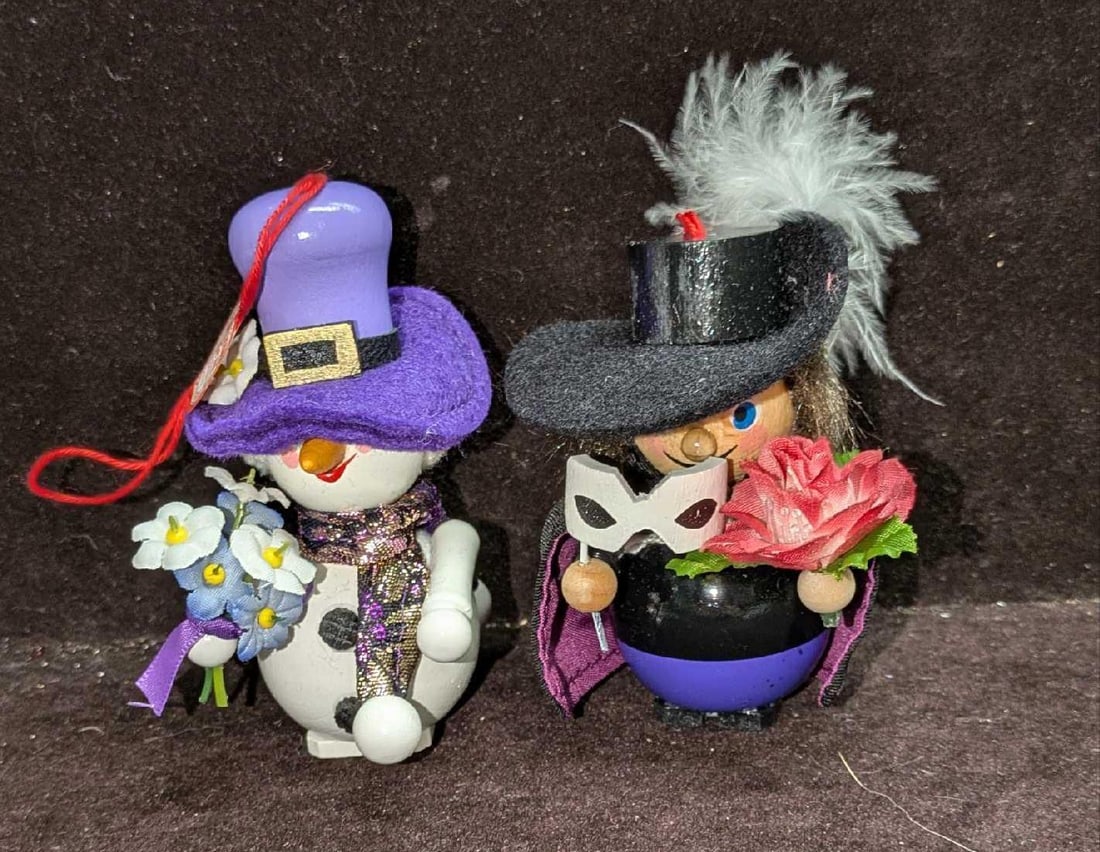 Steinbach German Snow Girl And Phantom of The Opera Ornaments (1 of 8)