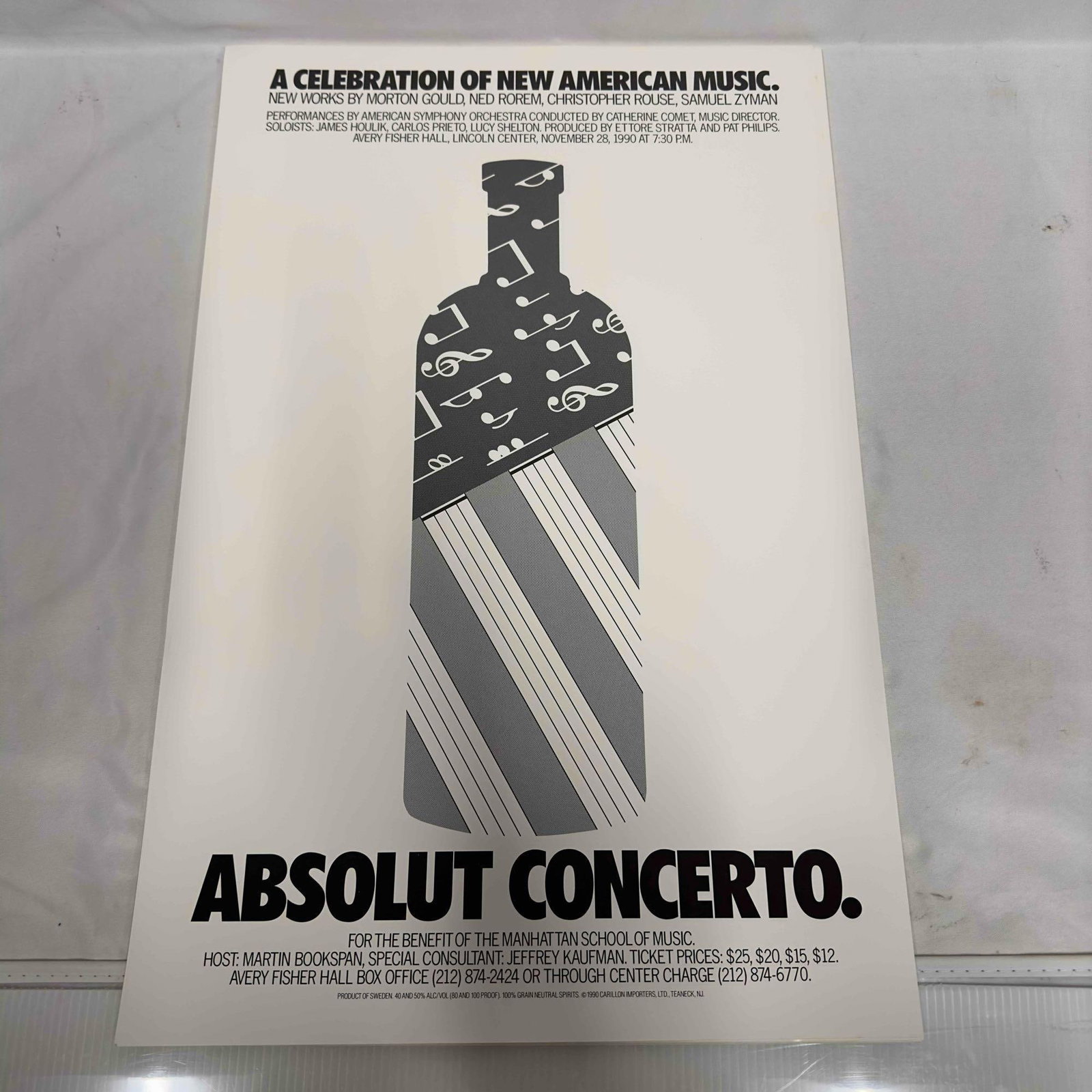 Absolut Concerto Ad Poster Music Concert Advertisement Posters Set Collection (1 of 8)