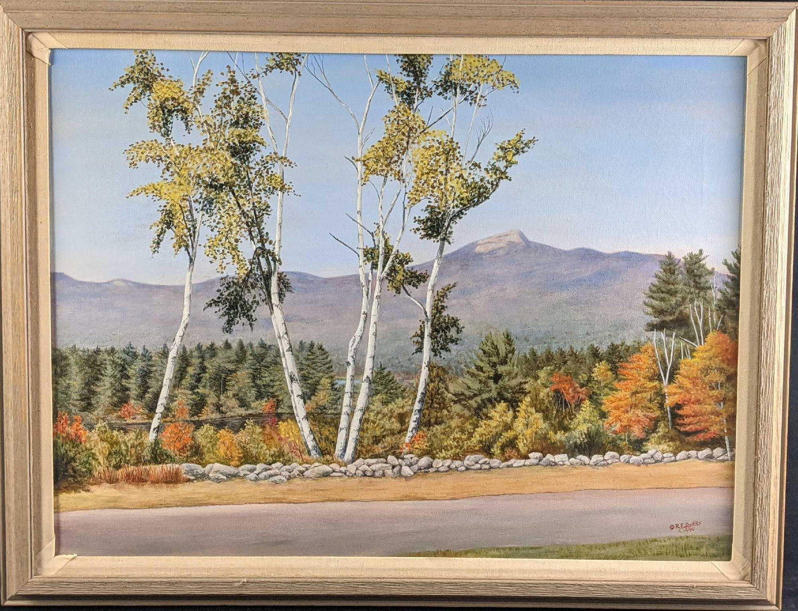 Framed Reginald E Dudley Original Oil On Canvas Landscape (1 of 7)