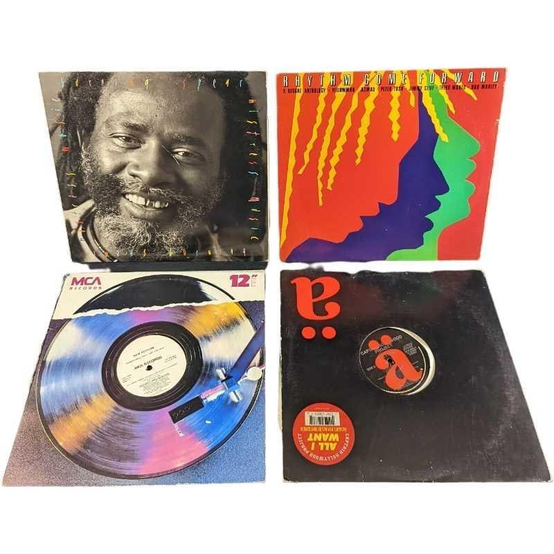 4 Captain Hollywood New Edition Rhythm Come Forward Burning Spear LPs: The lot includes: (1) Captain Hollywood Project "All I Want" Maxi-Single. This was released by ä in 1993. (1) New Edition Heartbreak Promo 12" Single. This was released by MCA records in 