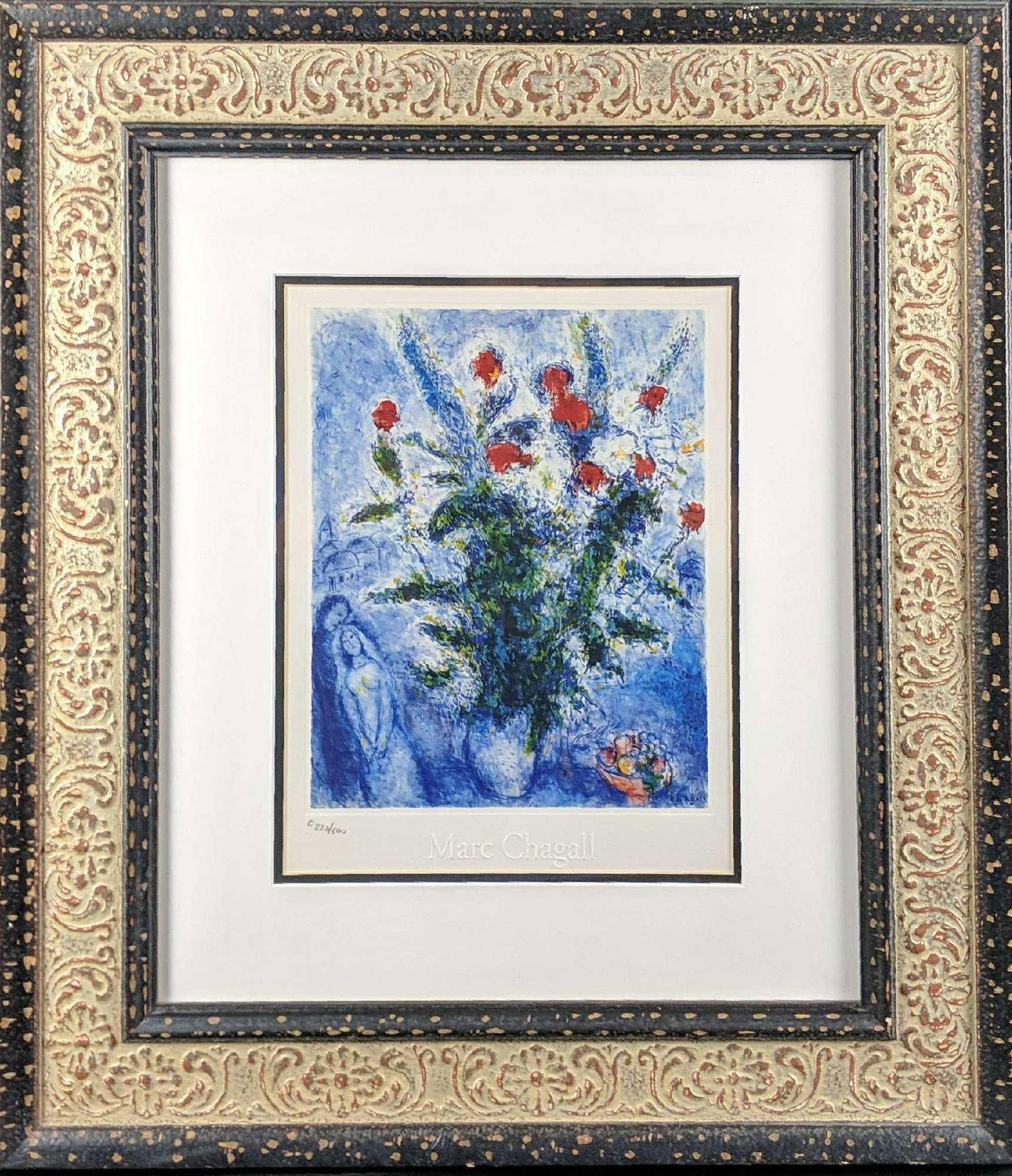 LE ???????Marc Chagall Framed Embellished Print W3 (1 of 7)