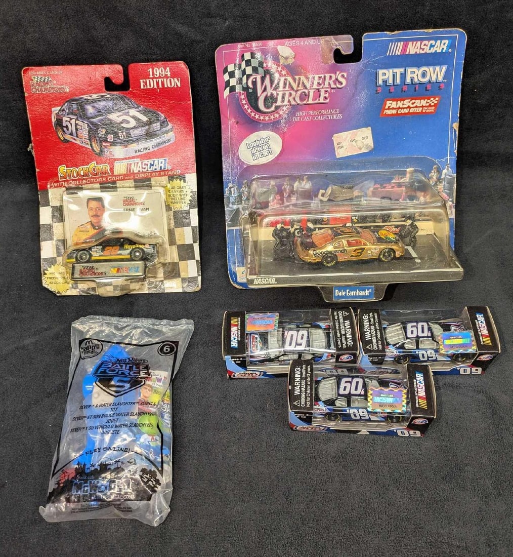 NASCAR Die Cast Car Hot Wheels McDonalds Dale Earnhardt: NASCAR Die Cast Car Hot Wheels McDonalds Dale Earnhardt. This lot includes: (3) Officially Licensed NASCAR Daytona 500 Diecast 1:64 Collectible Car. Comes in the original package that is approx 4"