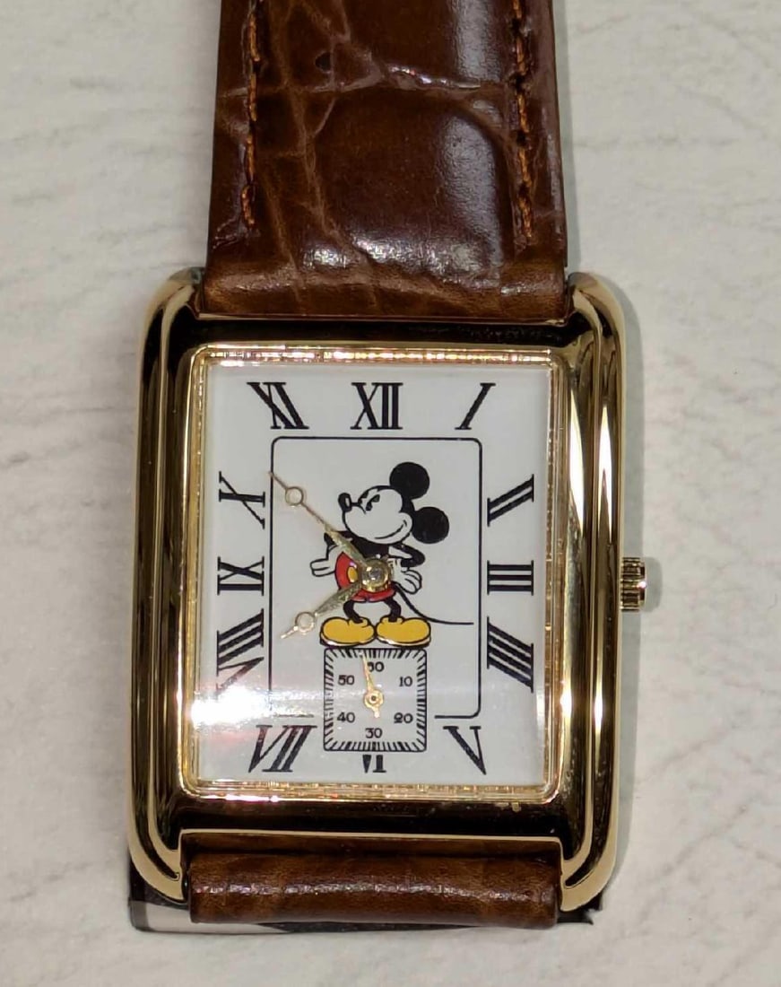 Disney Time Works Mickey Mouse Watch With Leather Band (1 of 10)