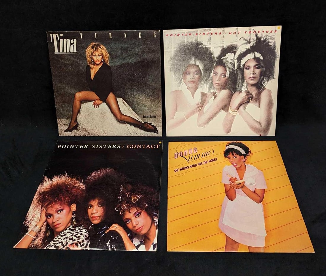 4 Tina Tuner Donna Summer Pointer Sisters LPs (1 of 10)