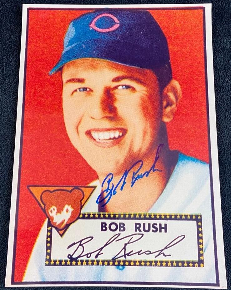 Autographed Bob Rush Baseball Photograph (1 of 4)