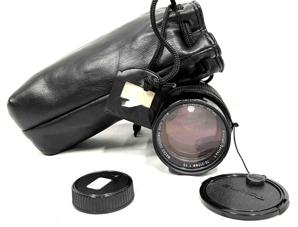 Vivitar Series I, 70-210mm Macro Zoom 1B: Vivitar Series I, 70-210mm Macro Zoom 1B. Vivitar Series I, 70-210mm Macro Zoom 1B. Made in Japan. It is approx 2 3/4" x 2 3/4" x 7 1/4". Total weight is 2.3lbs. Overall the vintage camera