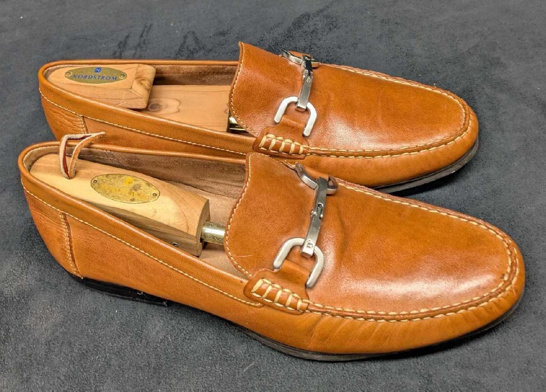Donald Pliner Leather Loafers Men's Size 10 (1 of 8)