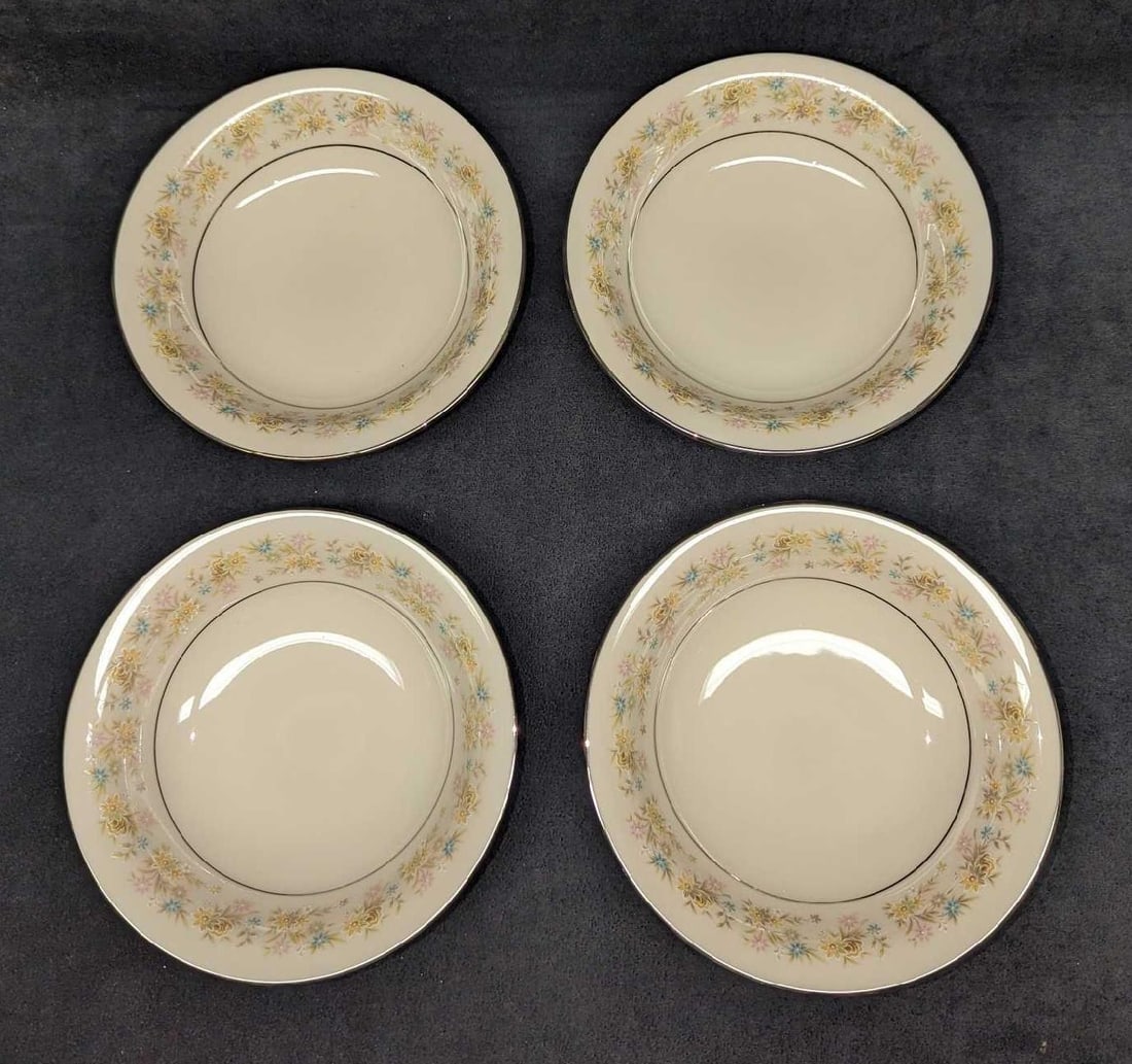 4 Retired Noritake Blossom Time Coupe Soup Bowls A (1 of 4)