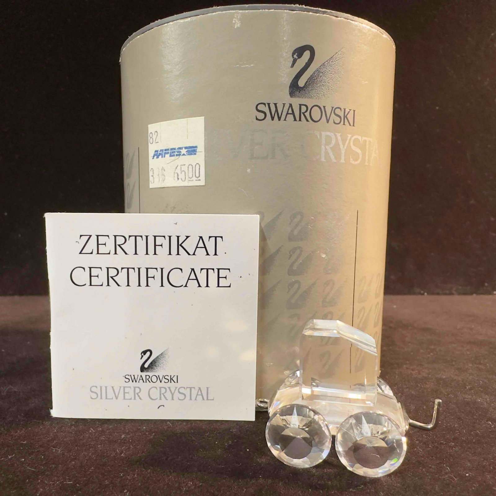 Swarovski Silver Crystal Express Train Tender 7471 NR 000 002: Swarovski Crystal Figurine Train Tender. This figure is a beautiful crystal Train Tender from Swarovski Crystal. The item is in great pre-owned condition with no noticeable damage. The item includes o