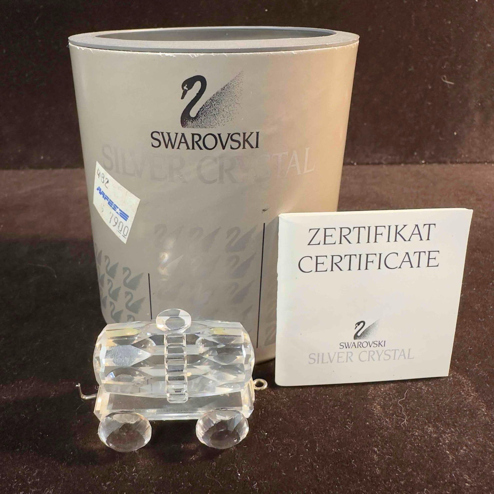 Swarovski Figurine Silver Crystal Train Tank Wagon 7471 NR 000 006 (1 of 11)