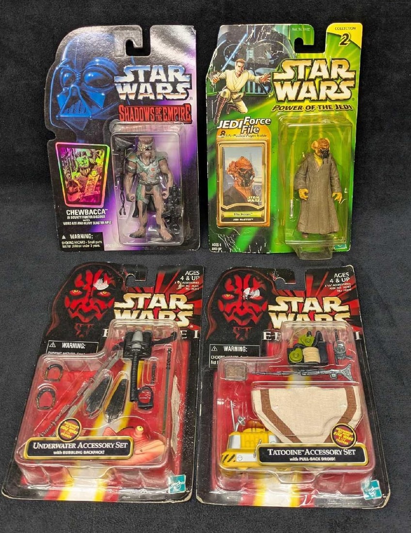 Star Wars Plo Koon And Chewbacca And Episode 1 Accessory Sets (1 of 6)