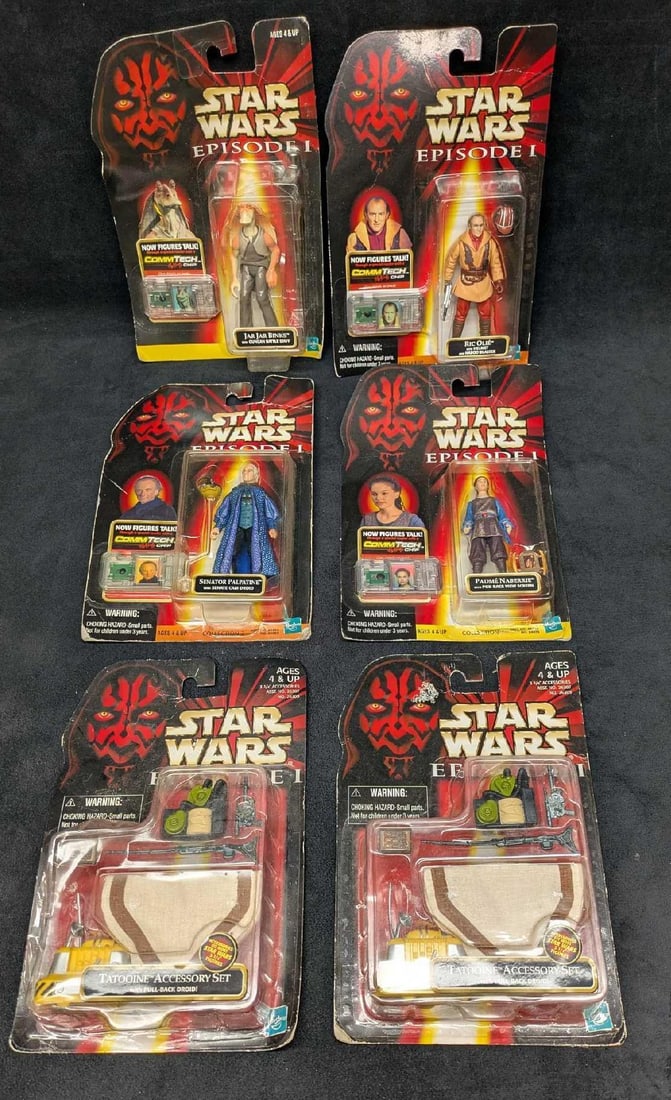 6 Packaged Star Wars Episode 1 Sets And Action Figures (1 of 8)