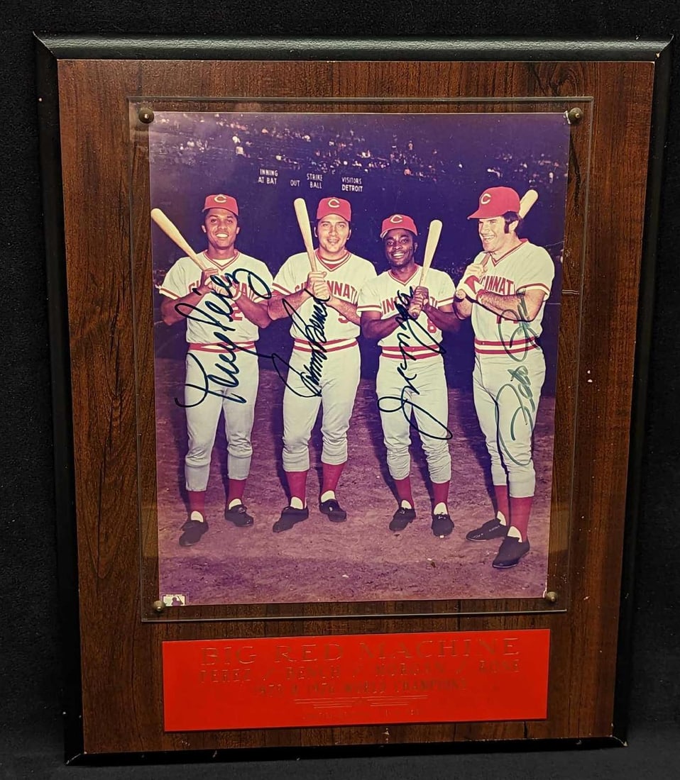 Pete Rose Tony Perez Johnny Bench Joe Morgan Autographed Photo LE (1 of 6)