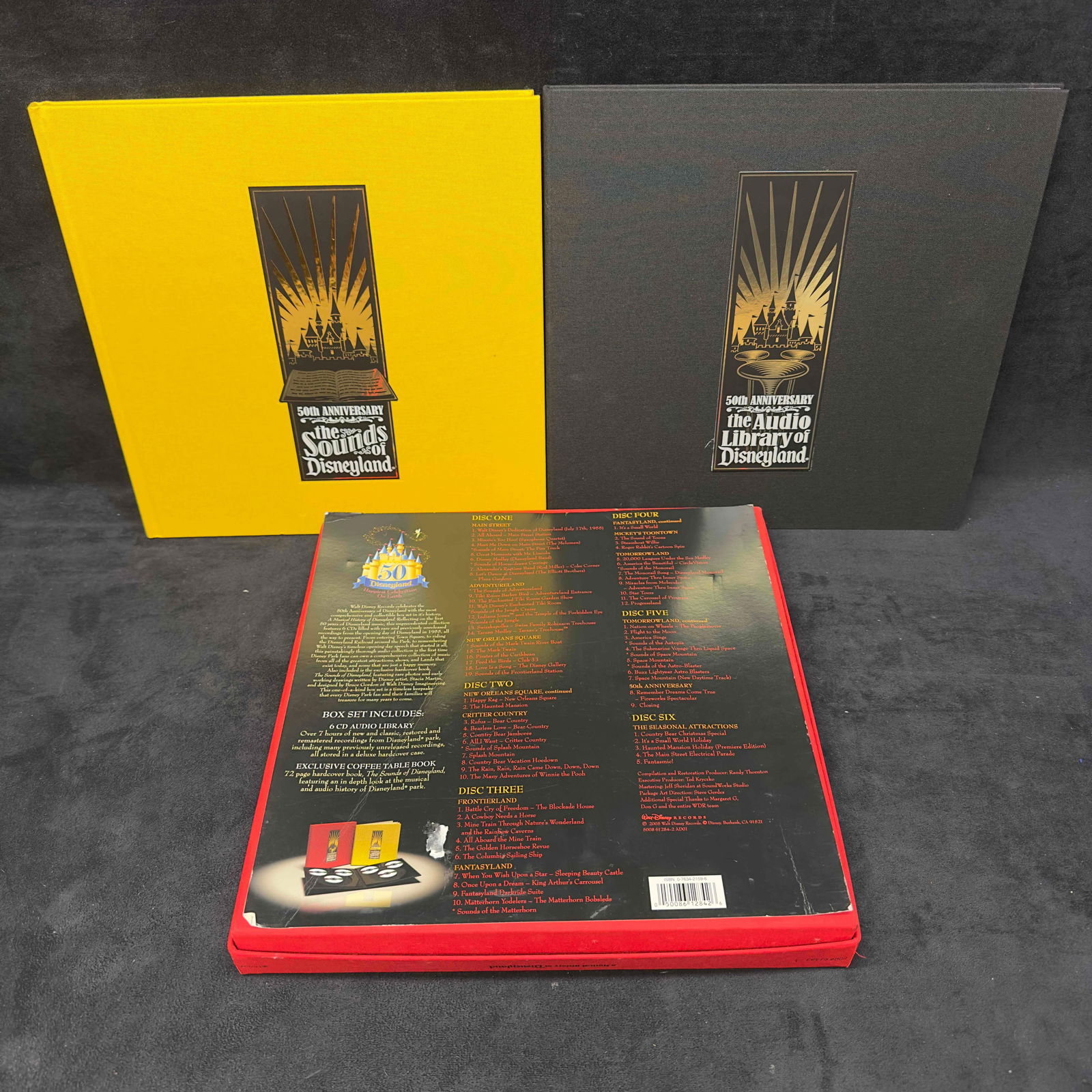 Disney 50th Anniversary A Musical History Of Disneyland 6 Disc CD and Hard Cover Book Box Set (1 of 9)