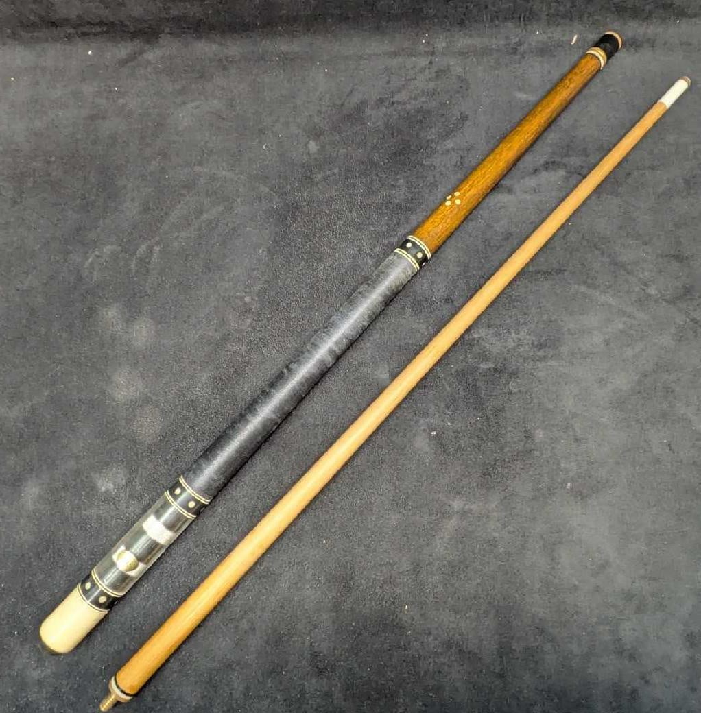 Vintage 21Oz 57" Wood 2 Piece Pool Cue Stick (1 of 10)